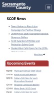 How scoe.net looks like on a mobile device such as an iPhone.