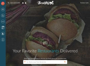 How scootsy.com looks like on a tablet such as an iPad.