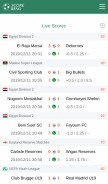 How scorebing.com looks like on a mobile device such as an iPhone.