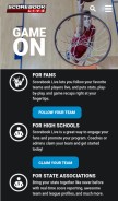 How scorebooklive.com looks like on a mobile device such as an iPhone.
