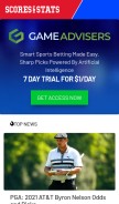 How scoresandstats.com looks like on a mobile device such as an iPhone.