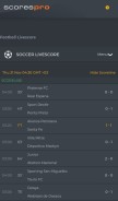 How scorespro.com looks like on a mobile device such as an iPhone.