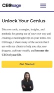 How scottjeffrey.com looks like on a mobile device such as an iPhone.