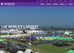 How scout.org looks like on a tablet such as an iPad.