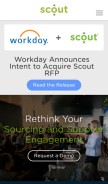 How scoutrfp.com looks like on a mobile device such as an iPhone.