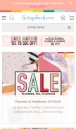 How scrapbook.com looks like on a mobile device such as an iPhone.