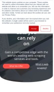 How scrapinghub.com looks like on a mobile device such as an iPhone.