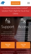 How screenconnect.com looks like on a mobile device such as an iPhone.