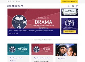 How screencraft.org looks like on a tablet such as an iPad.