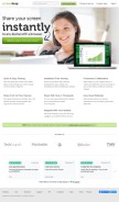 How screenleap.com looks like on a mobile device such as an iPhone.