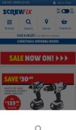 How screwfix.com looks like on a mobile device such as an iPhone.