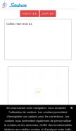 How scribens.fr looks like on a mobile device such as an iPhone.