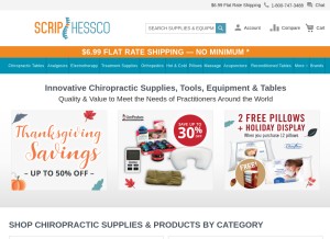 How scriphessco.com looks like on a tablet such as an iPad.