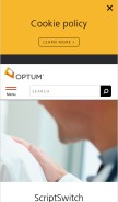 How scriptswitch.com looks like on a mobile device such as an iPhone.