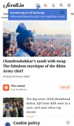 How scroll.in looks like on a mobile device such as an iPhone.