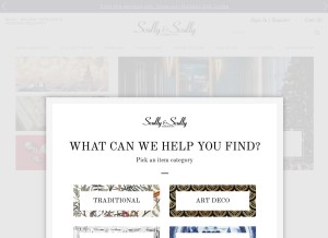 How scullyandscully.com looks like on a tablet such as an iPad.