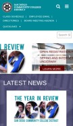 How sdccd.edu looks like on a mobile device such as an iPhone.