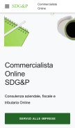 How sdgp.it looks like on a mobile device such as an iPhone.