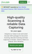 How sdk.docutain.com looks like on a mobile device such as an iPhone.