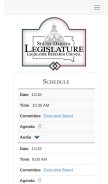 How sdlegislature.gov looks like on a mobile device such as an iPhone.