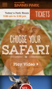 How sdzsafaripark.org looks like on a mobile device such as an iPhone.