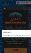 How sea-port.biz looks like on a mobile device such as an iPhone.
