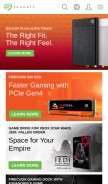 How seagate.com looks like on a mobile device such as an iPhone.