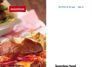 How seamlessweb.com looks like on a tablet such as an iPad.