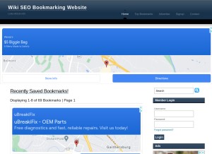 How search-wiki.info looks like on a tablet such as an iPad.