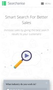 How searchanise.com looks like on a mobile device such as an iPhone.