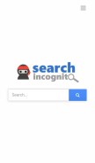 How searchincognito.com looks like on a mobile device such as an iPhone.