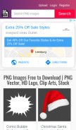 How searchpng.com looks like on a mobile device such as an iPhone.