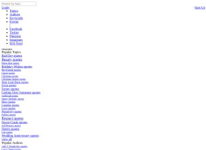 How searchquotes.com looks like on a tablet such as an iPad.