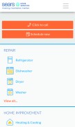 How searshomeservices.io looks like on a mobile device such as an iPhone.
