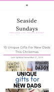How seasidesundays.com looks like on a mobile device such as an iPhone.