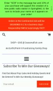 How seasonalfair.com looks like on a mobile device such as an iPhone.