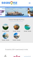 How seasonzindia.com looks like on a mobile device such as an iPhone.