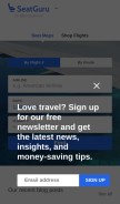 How seatguru.com looks like on a mobile device such as an iPhone.