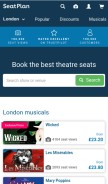 How seatplan.com looks like on a mobile device such as an iPhone.