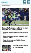 How seattlepi.com looks like on a mobile device such as an iPhone.