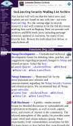 How seclists.org looks like on a mobile device such as an iPhone.