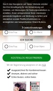 How secret.de looks like on a mobile device such as an iPhone.