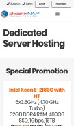 How securedservers.com looks like on a mobile device such as an iPhone.