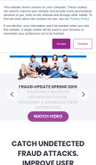How securedtouch.com looks like on a mobile device such as an iPhone.