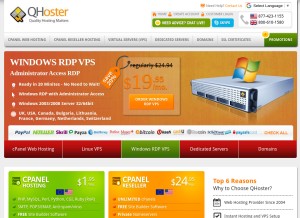 How securefastserver.com looks like on a tablet such as an iPad.