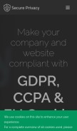 How secureprivacy.ai looks like on a mobile device such as an iPhone.