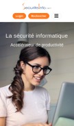 How securiteinfo.com looks like on a mobile device such as an iPhone.