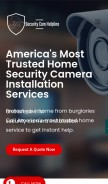 How securitycamhelpline.us looks like on a mobile device such as an iPhone.