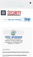 How securitymagazine.com looks like on a mobile device such as an iPhone.