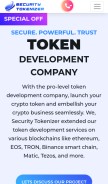 How securitytokenizer.io looks like on a mobile device such as an iPhone.